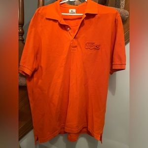 Lacoste orange polo